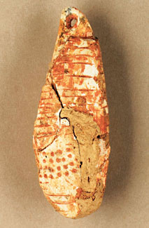 Pendeloque en ivoire gravé - Grotte de la Tuto des Camalhot