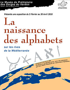 La naissance des alphabets - Expostion Musée de Quinson