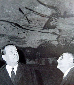 Andr&eacute; Malraux &agrave; Lascaux