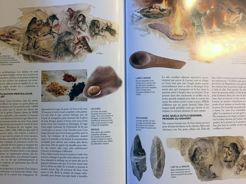 Pages intérieurs de la revue Beaux Arts consacrée à Lascaux 4