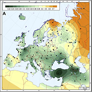 Comparaison de l'ADN mitochondrial des premiers agriculteurs européens