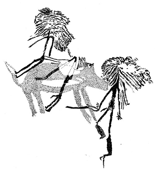 Gua Tarmin - Trois figures anthropomorphes
