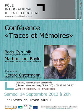 Traces et mémoires - conférence Boris Cyrulnik