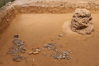 Vue g&eacute;n&eacute;rale du site de fouille d'Etiolles