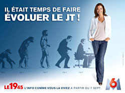 L'&eacute;volution de l'homme vue par le journal r&eacute;l&eacute; de la chaine M6