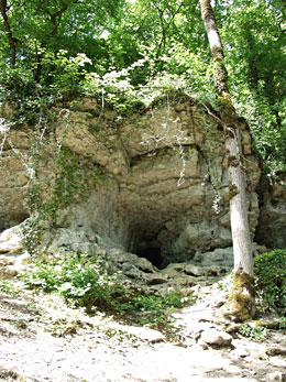 Entrée de la grotte du trilobite