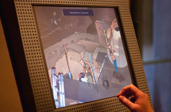 Borne interactive &agrave; l'Espace de l'homme de Spy