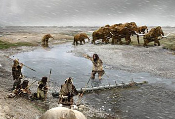 Néandertal suit les troupeau de mammouths 