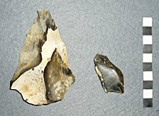 Les outils retrouvés en Angleterre prouvant la présence de Néandertal il y a 110 000 ans.