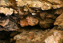 Abri Pataud - Traces de foyer