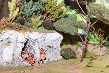 Reconstitution de la grotte du Vallonet