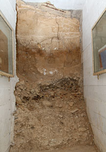 Stratigraphie conserv&eacute;e de Terra Amata