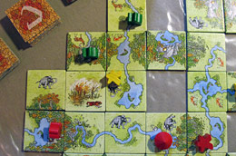 Carcassonne à la préhistoire le plateau de jeu