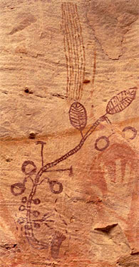 Peinture rupestre aborigène