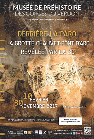 Dérrière la paroi, la grotte Chauvet Pont-d'Arc révélée par la 3D - Exposition Quinson