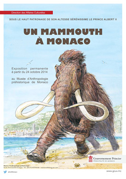 Un mammouth à Monaco, exposition au MAP