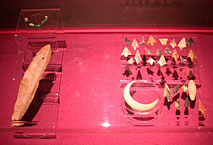 Objets découverts dans le Tumulus