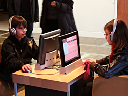 Espace interactif à disposition du public