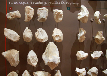 Outils lithiques fouilles