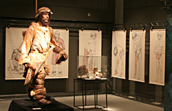 Vue générale de l'exposition et de l'habillement d'Otzi