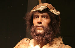 Gros plan sur le visage d'Otzi