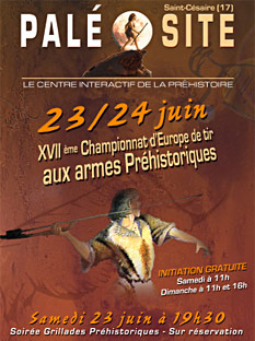 Championnat d'Europe de tir aux armes préhistoriques - Juin 2007 - Paléosite