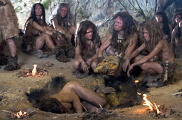 Sépulture d'un jeune neandertalien