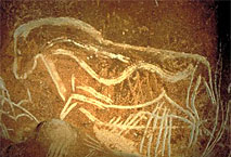 Gravure Cheval - Grotte Chauvet