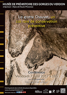 Conférence Chauvet un rare cas de concervation préventive