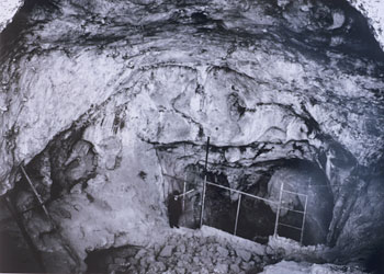 Grottes de l'Observatoire - les premières fouilles
