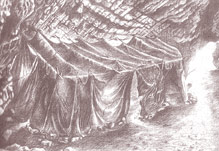 Grotte de Lazaret - Reconstistution de la cabane