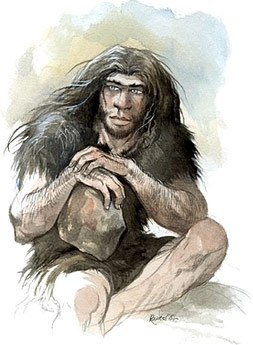 Lagou le personnage prncipal de la BD Néandertal d'Emmanuel Roudier 