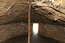 Intérieur de la cabane de Cambous