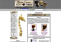 Bone Clone site de vente de moulages et reproductions de crânes