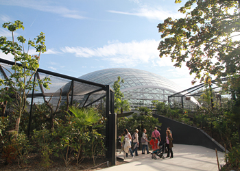 Dome des serres au zoo de Paris