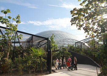Dome des serres au zoo de Paris