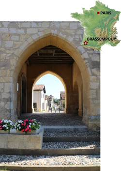 Localisation village Brassempouy