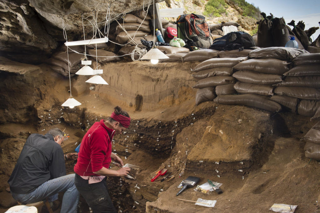 Chantier fouilles Blombos 2013