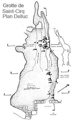 Plan grotte du Sorcier