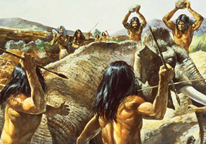 Les premiers chasseurs - Hominides
