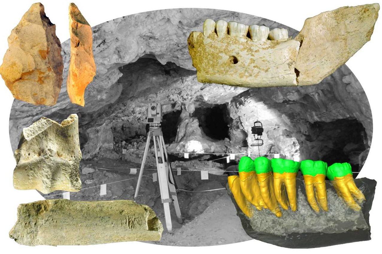 La Grotte Sirogne : des  Néandertaliens à la loupe de l’imagerie 3D pour la recherche et la  formation universitaire en anthropologie évolutive