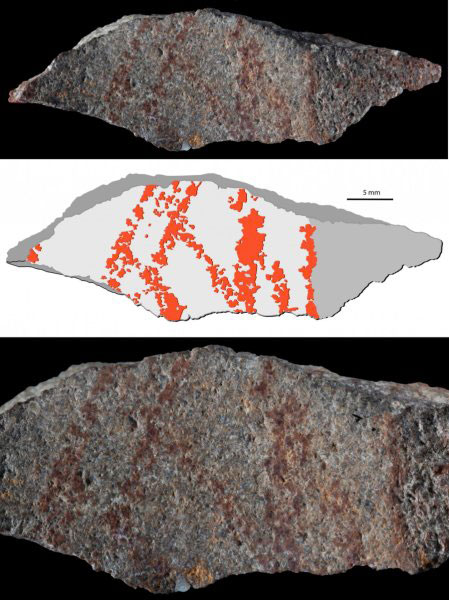 Le premier dessin au crayon d’ocre : 73 000 ans… !