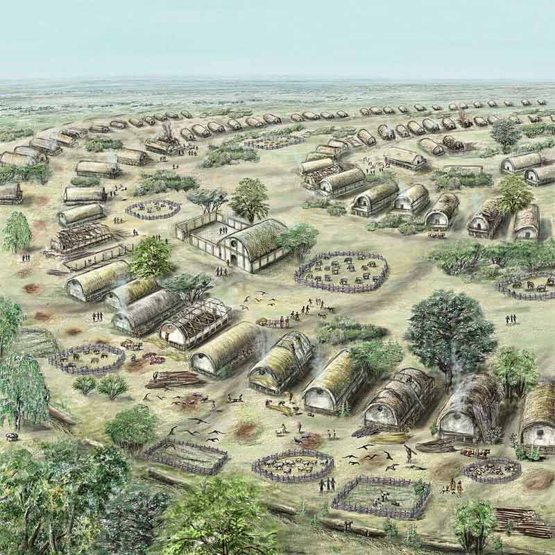 Des méga-colonies néolithiques d’Europe de l’Est étaient majoritairement végétariennes
