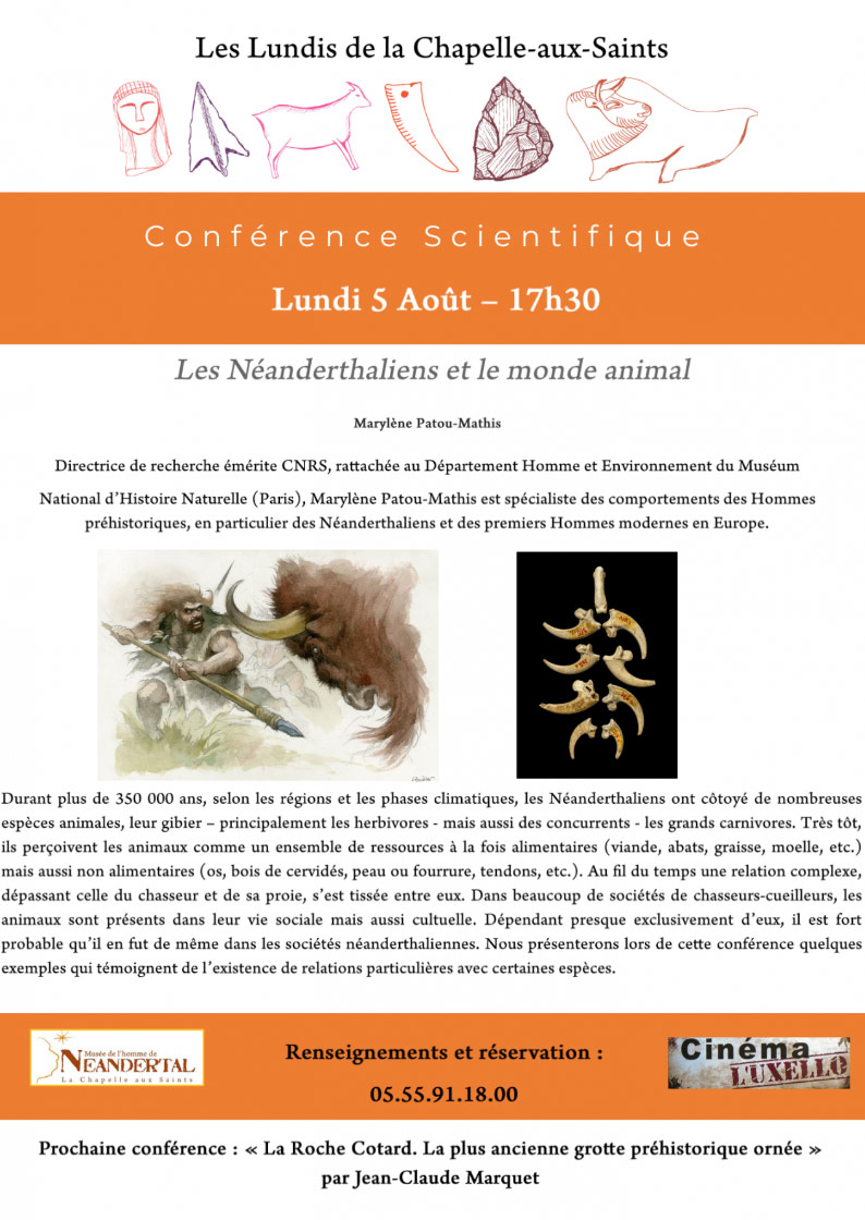 Les Néanderthaliens et le monde animal